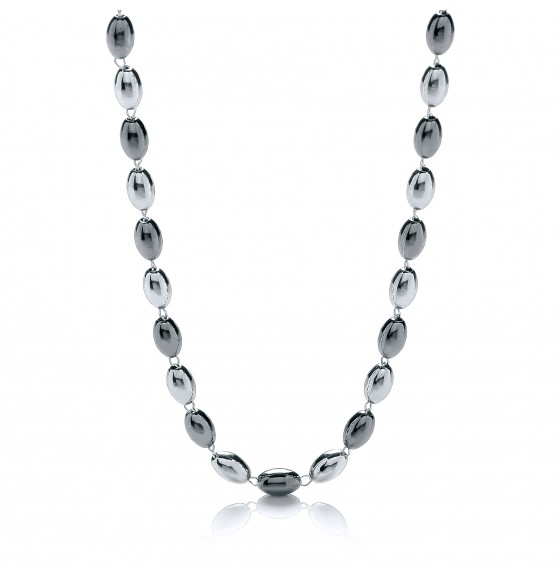 Ashanti Silver and Ruthenium Necklace