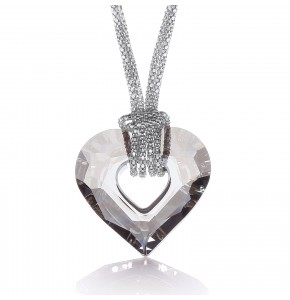 Lexie Swarovski Medium Heart Necklace