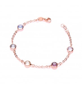 Gianna multi coloured stone  Bracelet