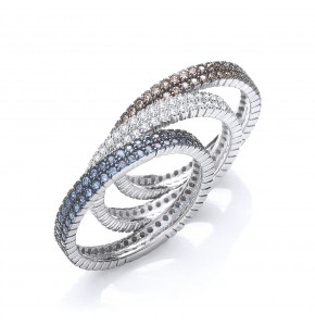 Antonia Three Colour Ring Set