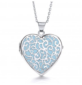 Alice Heart Blue Locket
