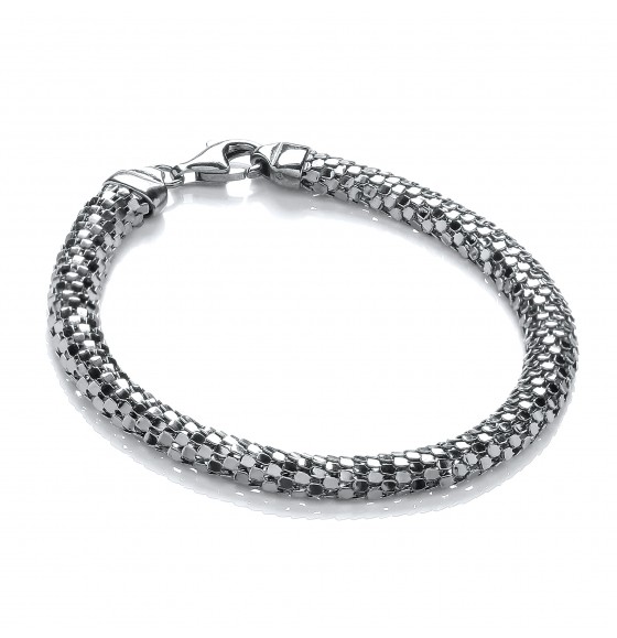 Sasha Ruthenium Plated Silver Bracelet