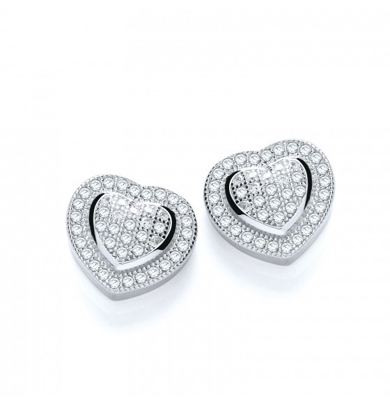 Aimee Heart Studs