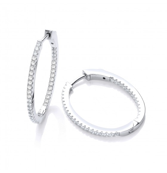 Sienna Oval  Hoops