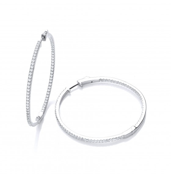 Sienna Large Round Hoops 