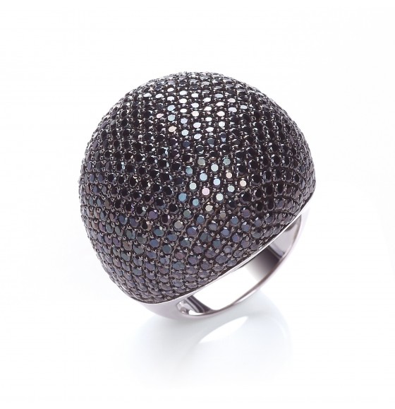  Valentina Black Cocktail Ring 