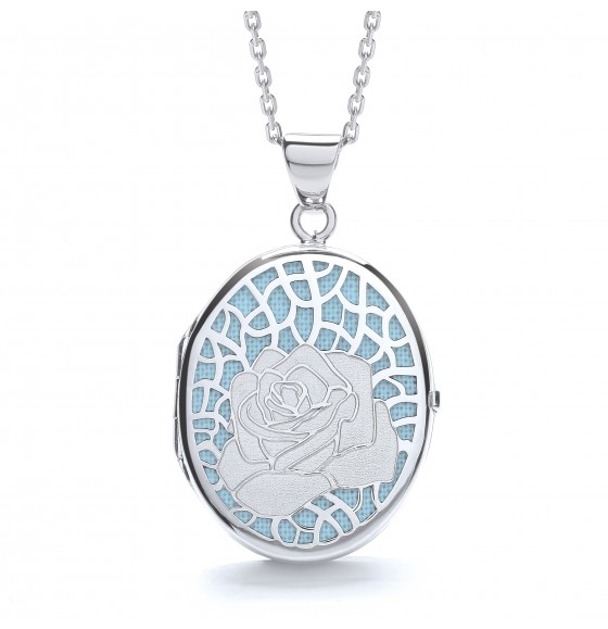 Alice Rose Blue Locket