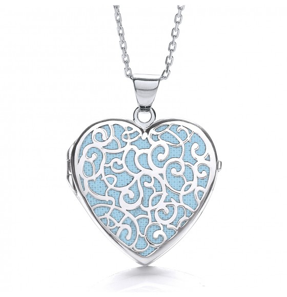Alice Heart Blue Locket