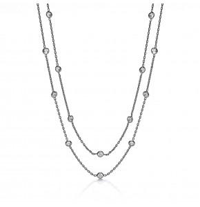 Giovanna Shirelle Ruthenium Plated Necklace