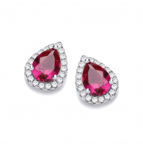 Dinah Red Earrings