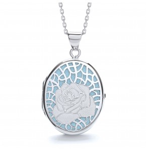 Alice Rose Blue Locket