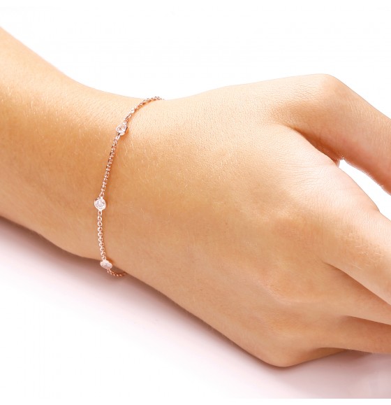 Giovanna Rose Gold Plated Bracelet