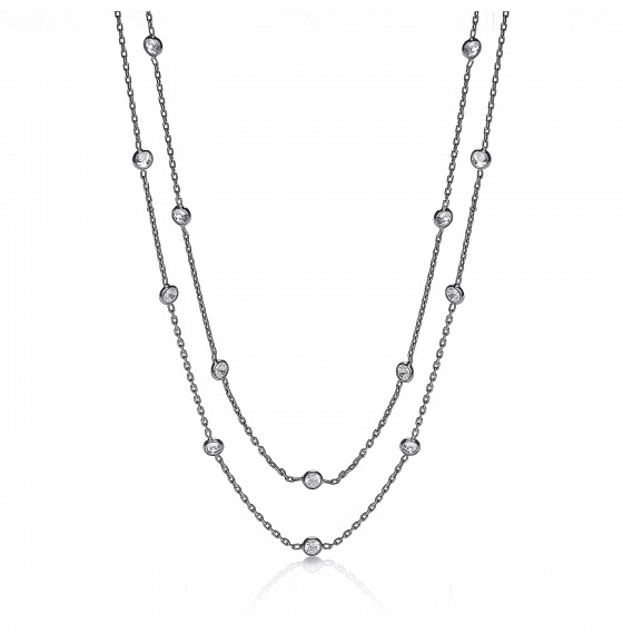 Giovanna Shirelle Ruthenium Plated Necklace
