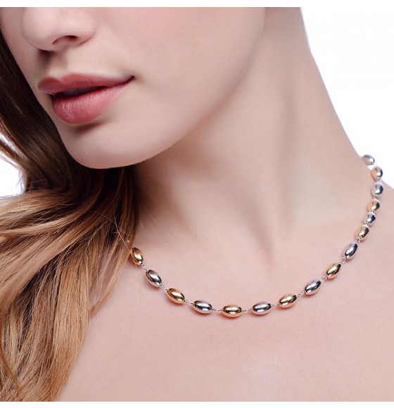 Ashanti Silver & Gold Plated Necklace