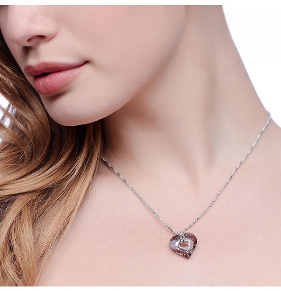 Lexie Swarovski Medium Heart Necklace